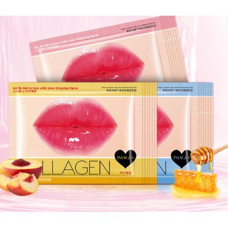 Маска для губ Images Collagen Soft Lip Membrane персик, мед и протеины молока 8 г фото
