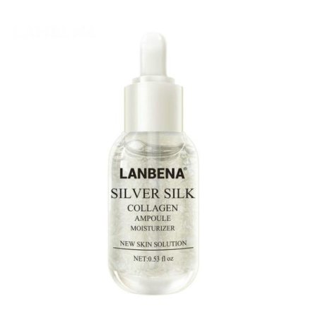 Антивікова сироватка для обличчя Lanbena Slilver silk Ampoule з фіброїном шовку 15 мл фото